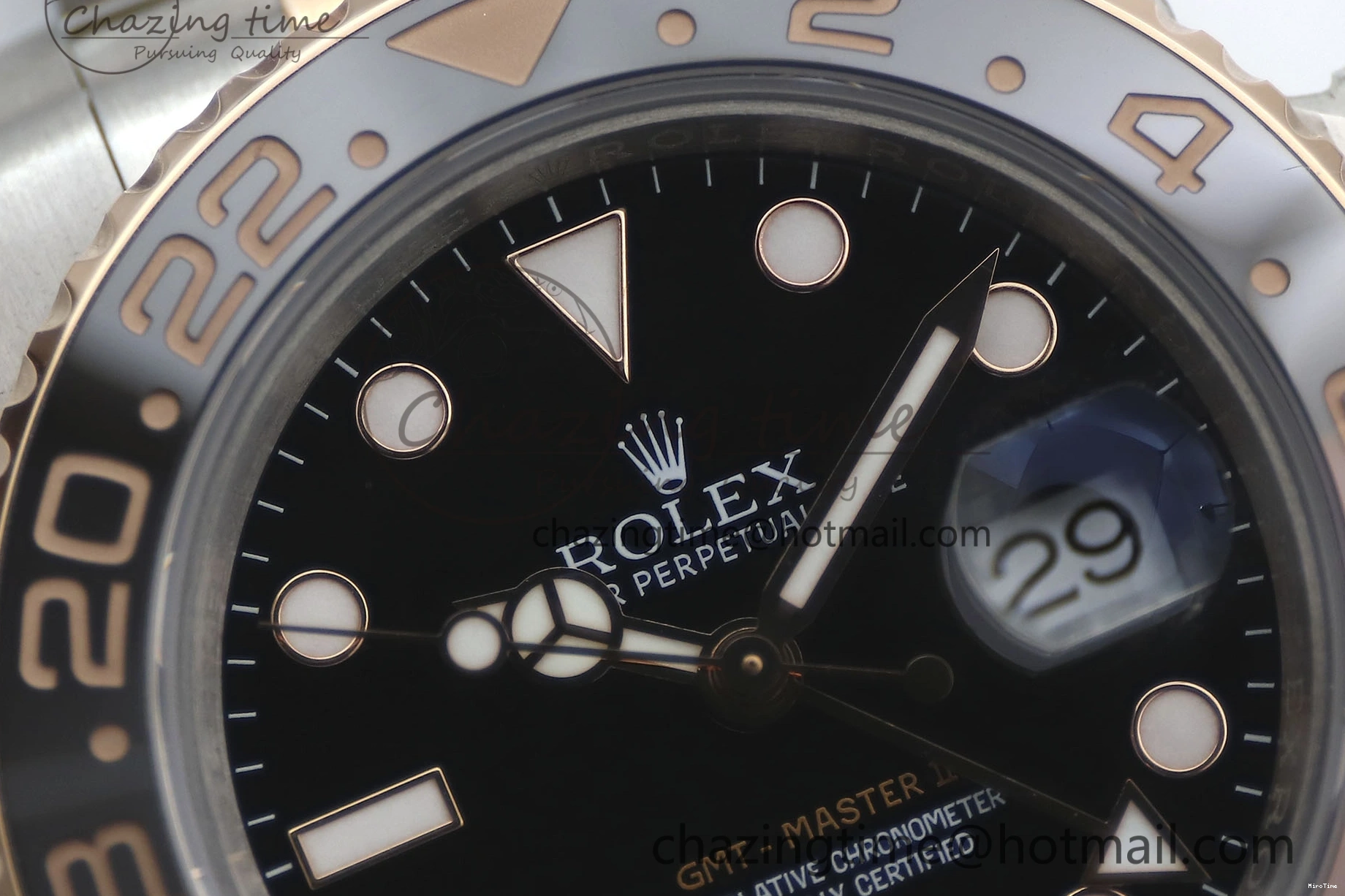 MiroTime 0416 GMT Master II 126711 CHNR 904L SS TW+ 1:1 Best Edition on SS RG Bracelet VR3186 CHS FreshLook 1976